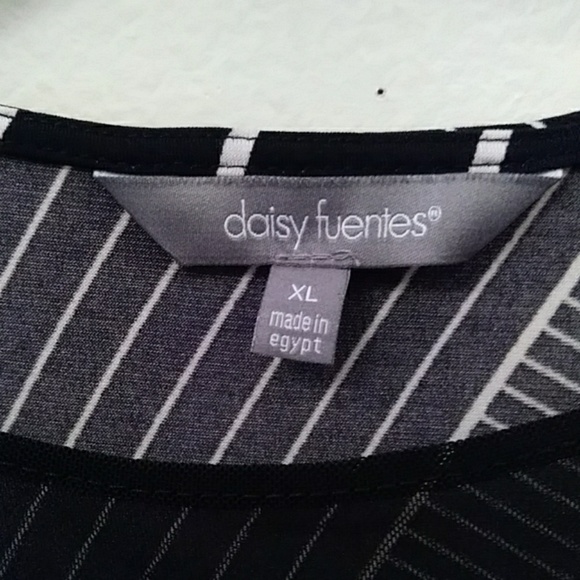 DAISY Fuentes Faux wrap black long sleeve tunic XL - Picture 4 of 8